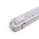 Noxion LED Vandtæt Lysrender Armaturhus Poseidon V2.0 incl. 1x Noxion LED Lysrør T8 Standard Output 17.5W 1800lm - 840 Kold Hvid | 120cm
