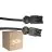 Fordelspakke 50x Noxion GST - Kompatibel Forlængerkabel Sort - Han + Hun - 1,5m - 3 pole 1,5mm2