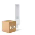 Fordelspakke 10x Ledvance Dulux-D LED 9W - 840 Kold Hvid | 2-Pinde - Erstatter 26W
